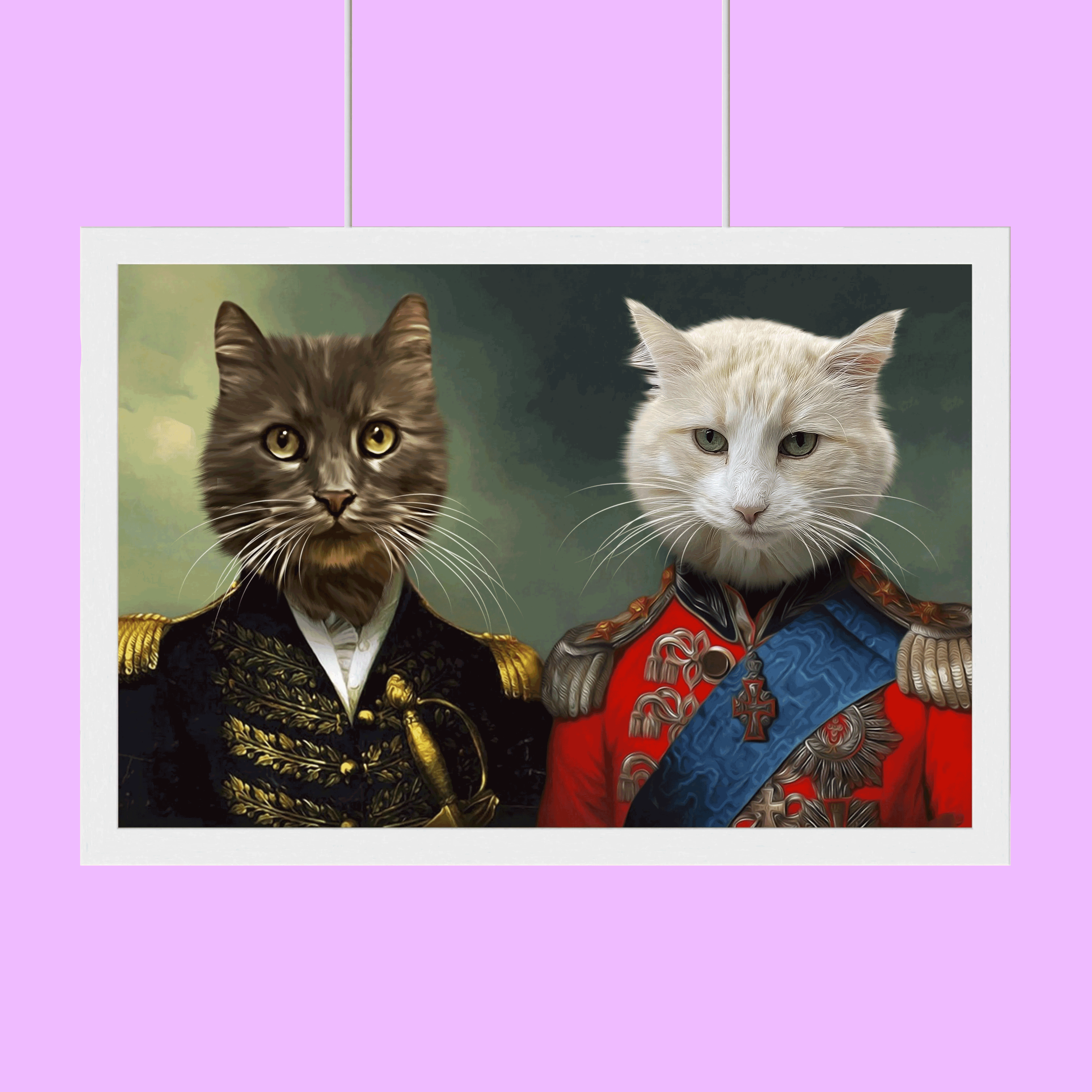 Purr-fect Generals - Custom Pet Portrait